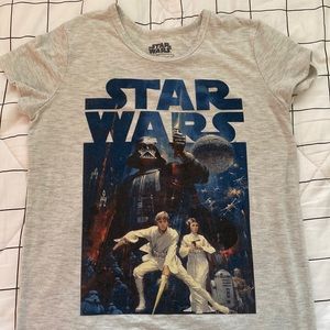 Gray Star Wars Tee Shirt
